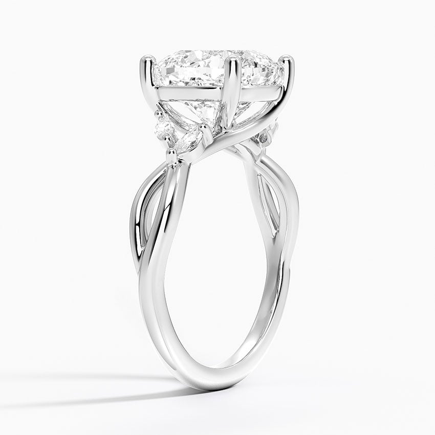 Monterey Diamond Ring - White Gold - 3.5 ct - Side 1
