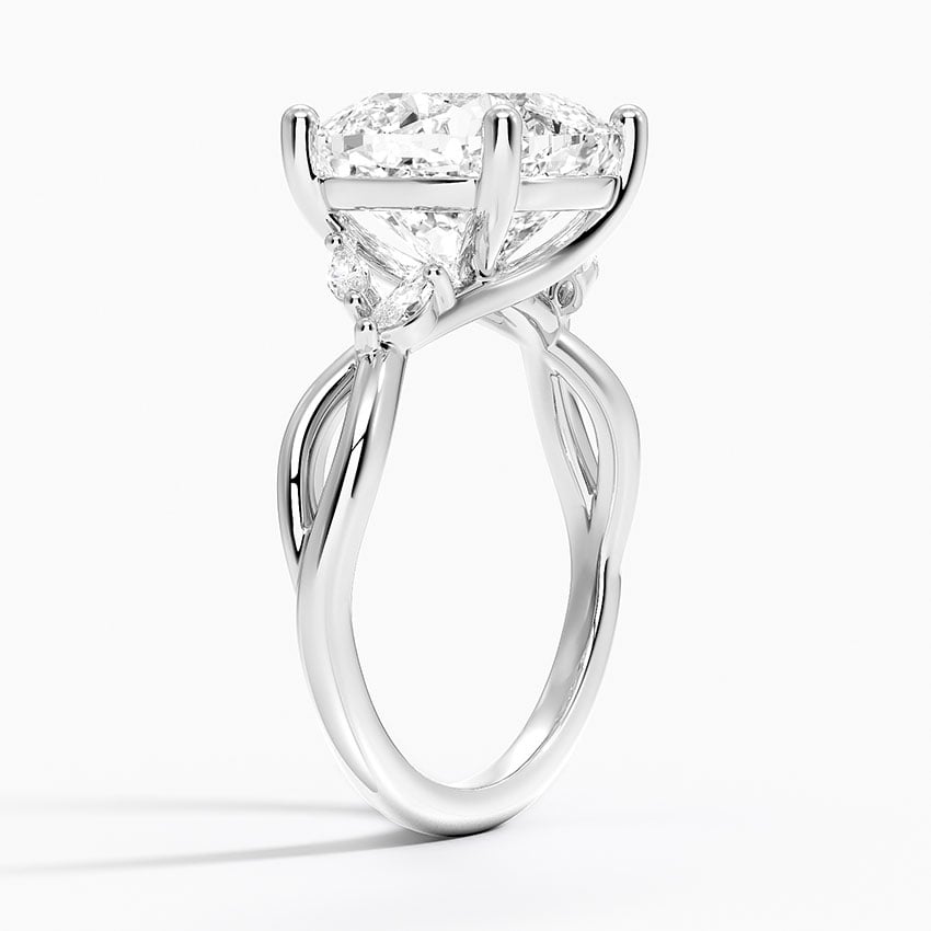Monterey Diamond Ring - White Gold - 5 ct - Side 1
