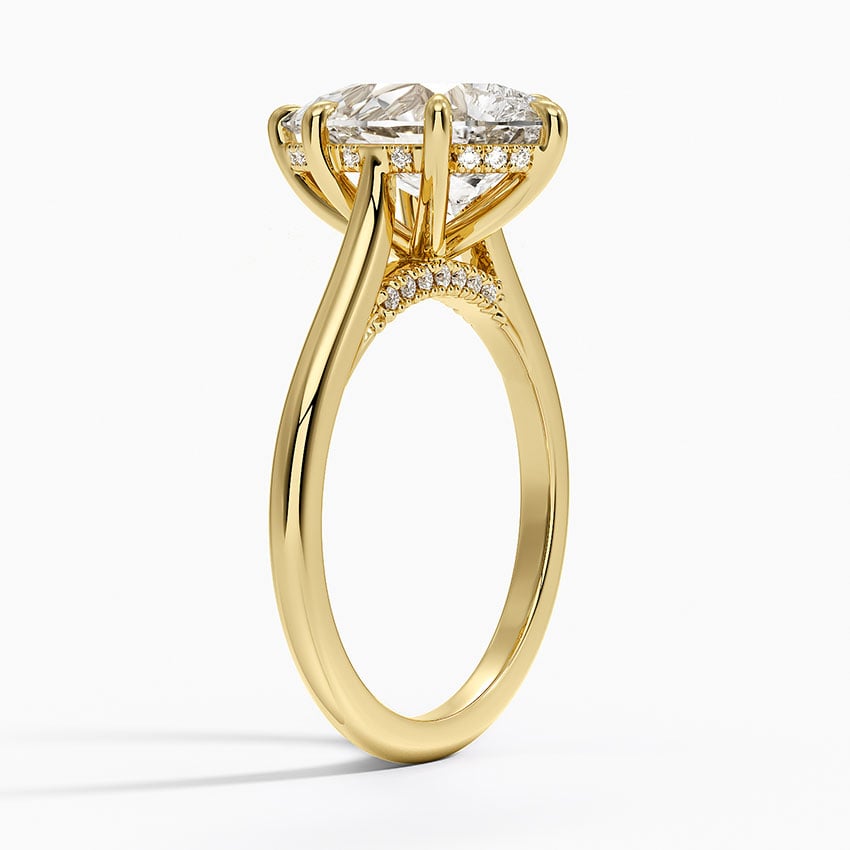 Maui Diamond Ring - Yellow Gold - 4 ct - Side 1