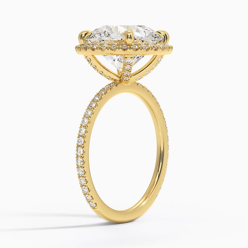 Palawan Diamond Ring - Yellow Gold - 5 ct - Side 1