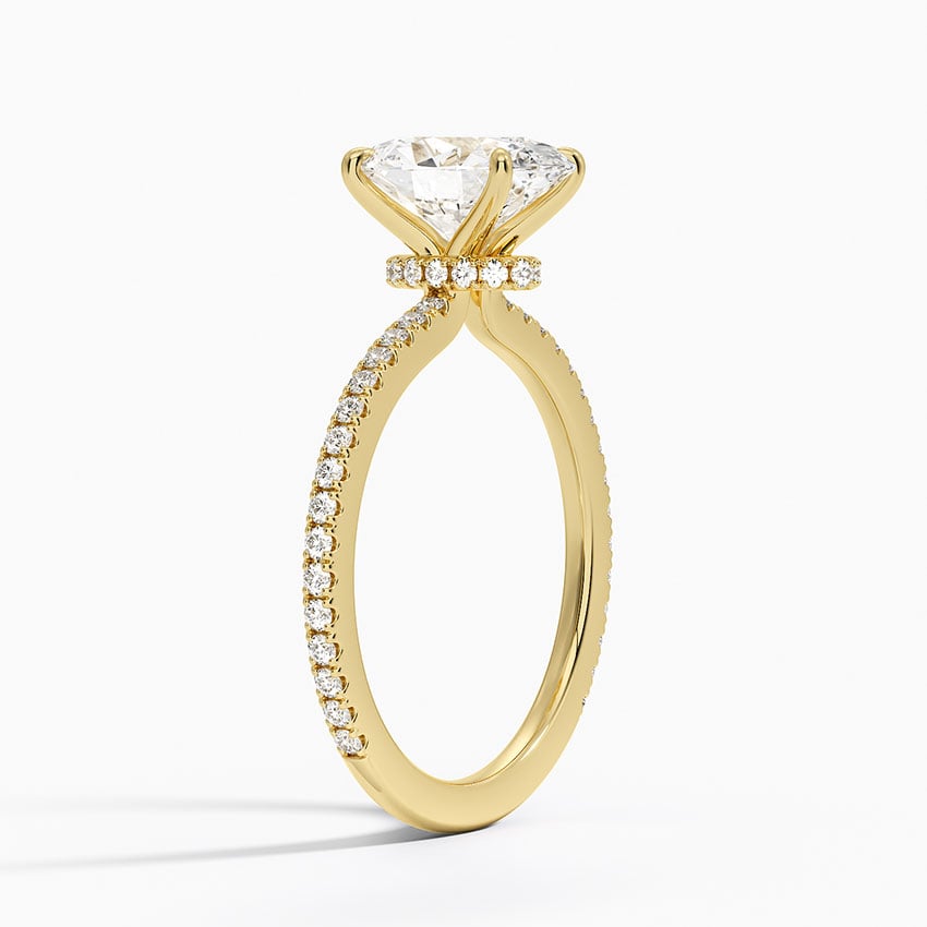Seville Diamond Ring - Yellow Gold - 2 ct - Side 1