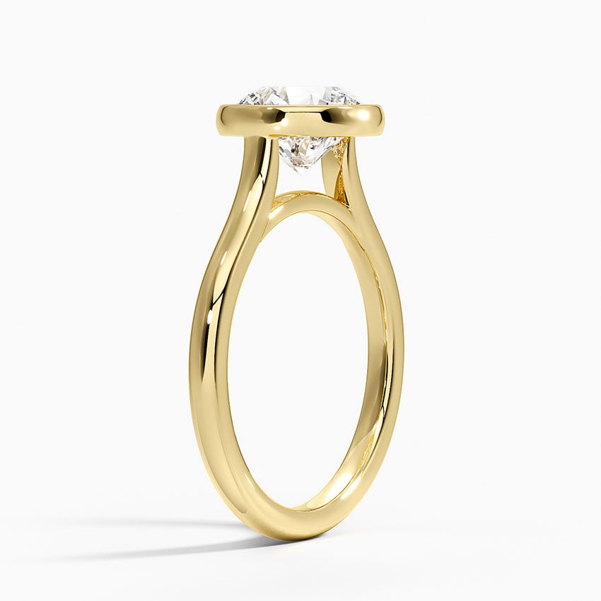 Jeju Lab-Grown Diamond Ring - Yellow Gold - 2 ct - Side 1