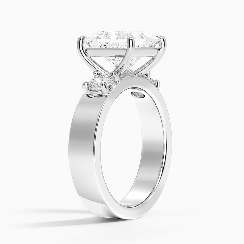 Tulum Diamond Ring - White Gold - 3 ct - Side 1
