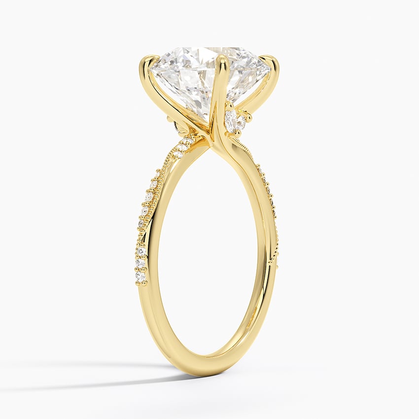 Whitsunday Diamond Ring - Yellow Gold - 4 ct - Side 1