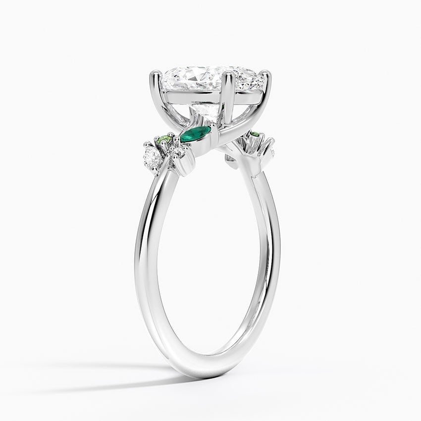 Lanai Diamond Ring - White Gold - 2 ct - Side 1