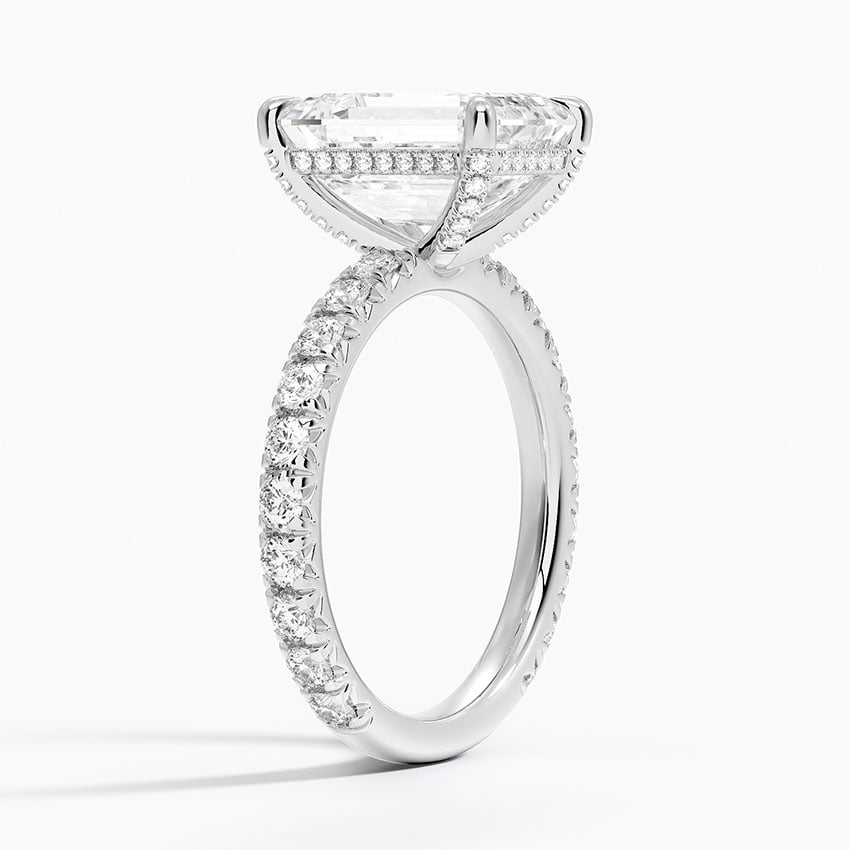 Milford Diamond Ring - White Gold - 4 ct - Side 1