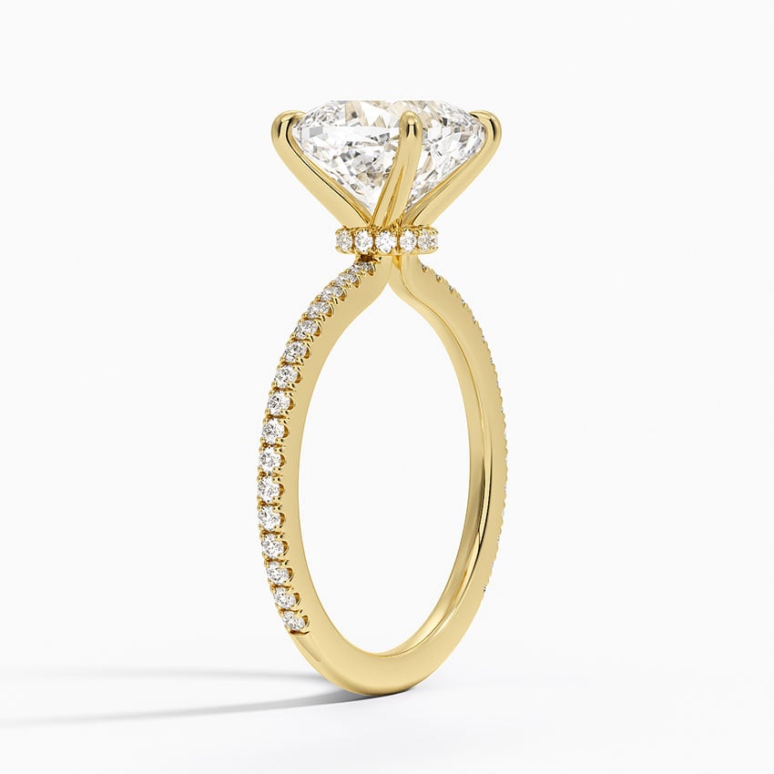 Monaco Diamond Ring - Yellow Gold - 3 ct - Side 1