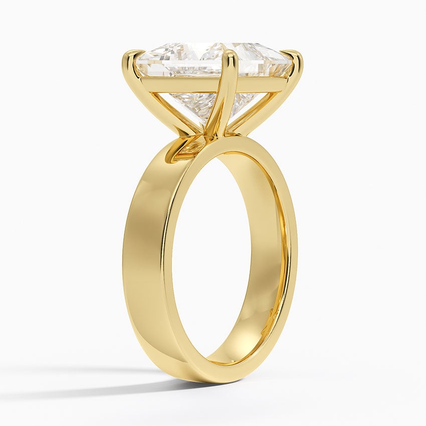 Charleston Diamond Ring - Yellow Gold - 5 ct - Side 1