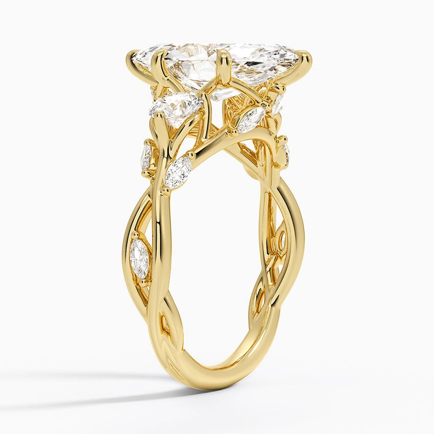 Amalfi Diamond Ring - Yellow Gold - 3.5 ct - Side 1