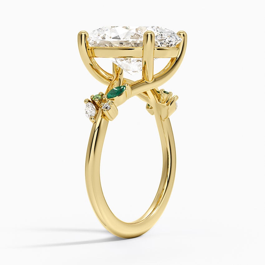 Lanai Diamond Ring - Yellow Gold - 5 ct - Side 1