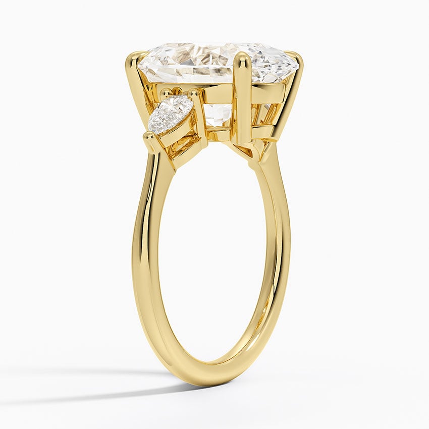 Bora Bora Diamond Ring - Yellow Gold - 5 ct - Side 1
