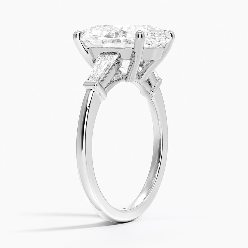 Vienna Diamond Ring - White Gold - 5 ct - Side 1