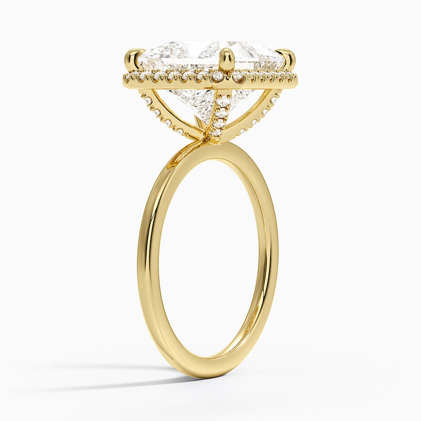 Bordeaux Diamond Ring - Yellow Gold - 5 ct - Side 1