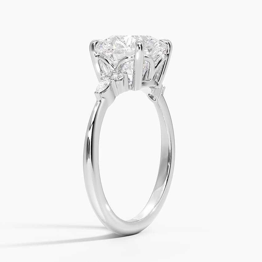 Sorrento Diamond Ring - White Gold - 2.5 ct - Side 1