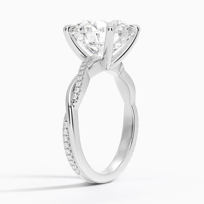 Nara Diamond Ring - White Gold - 5 ct - Side 1