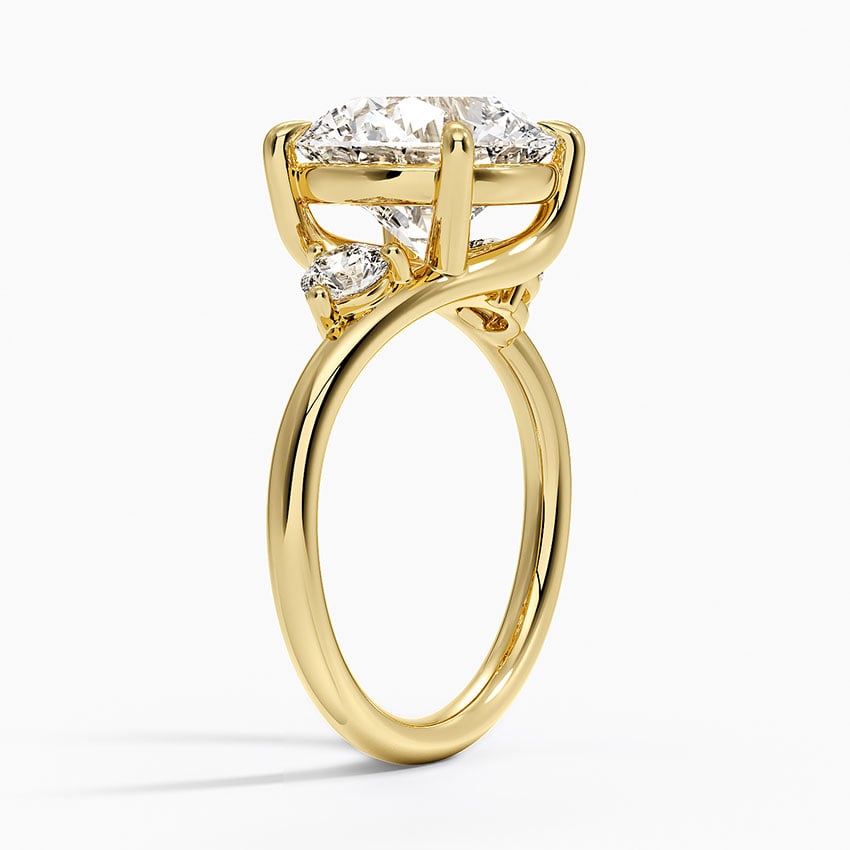 Vail Diamond Ring - Yellow Gold - 4 ct - Side 1