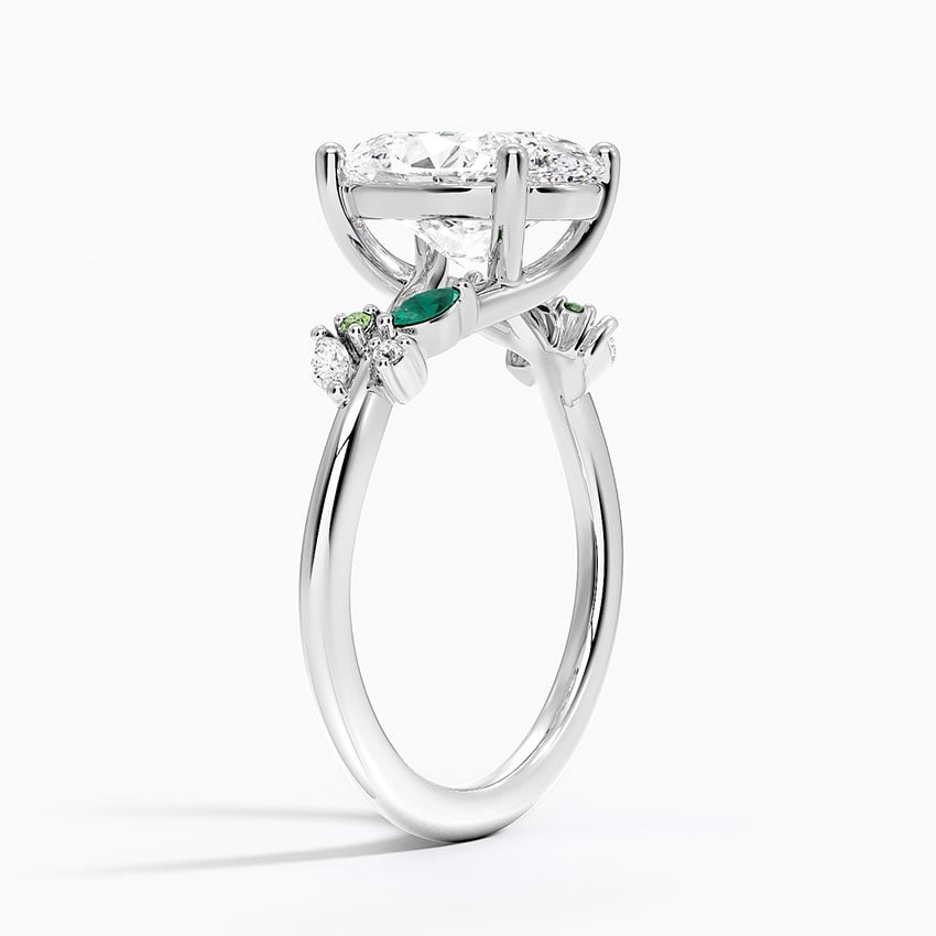Lanai Diamond Ring - White Gold - 2.5 ct - Side 1