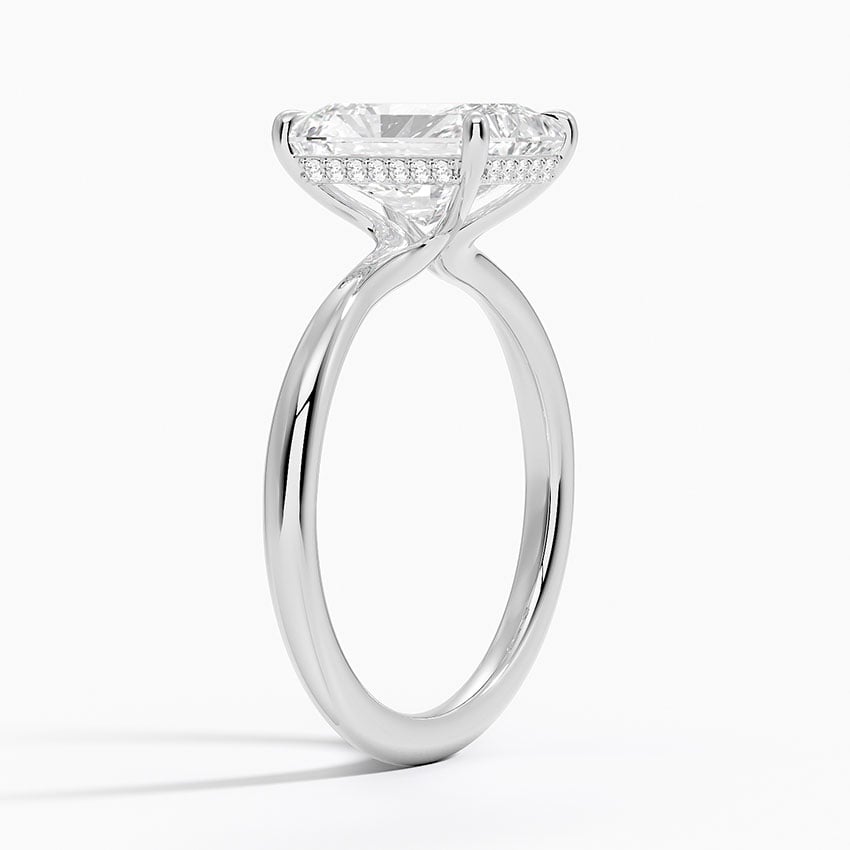 Marbella Diamond Ring - White Gold - 2 ct - Side 1