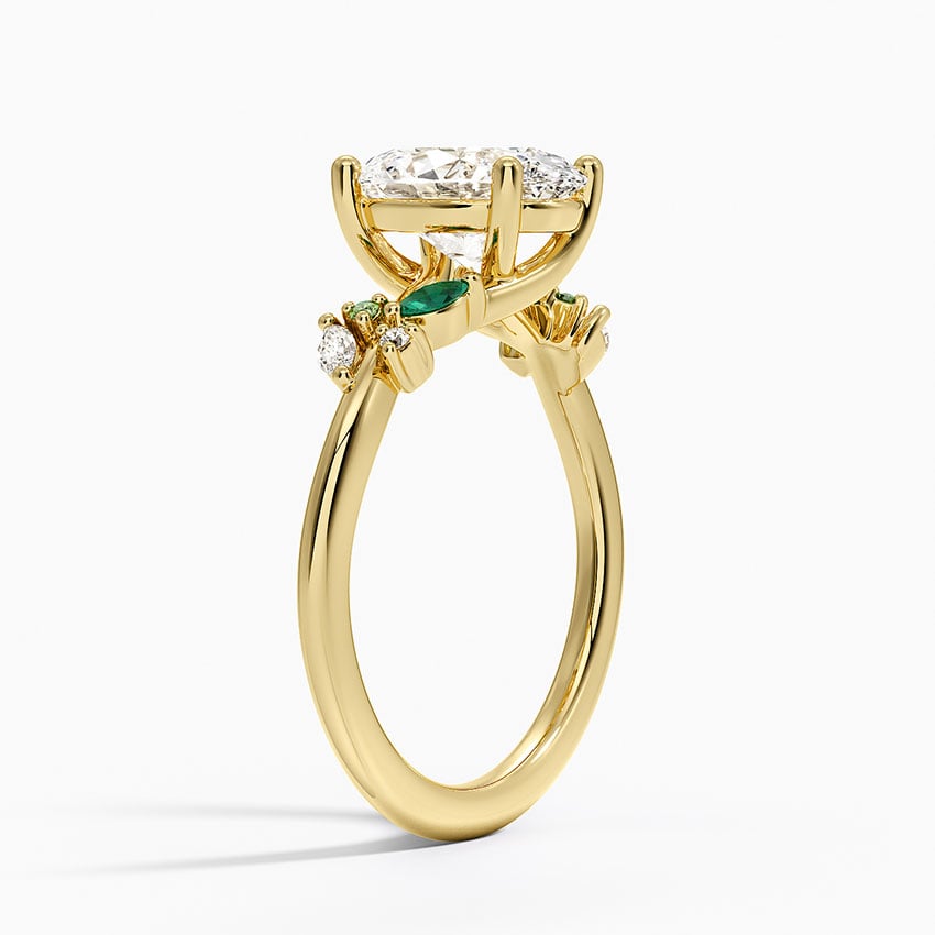 Lanai Diamond Ring - Yellow Gold - 2 ct - Side 1