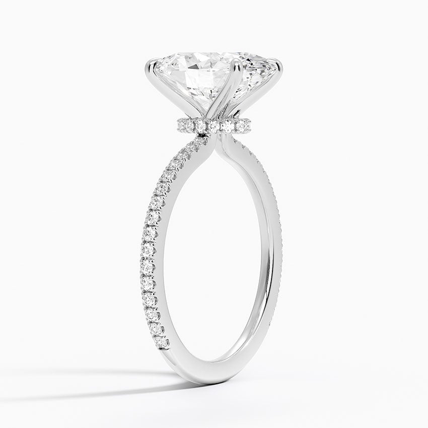 Seville Diamond Ring - White Gold - 3 ct - Side 1