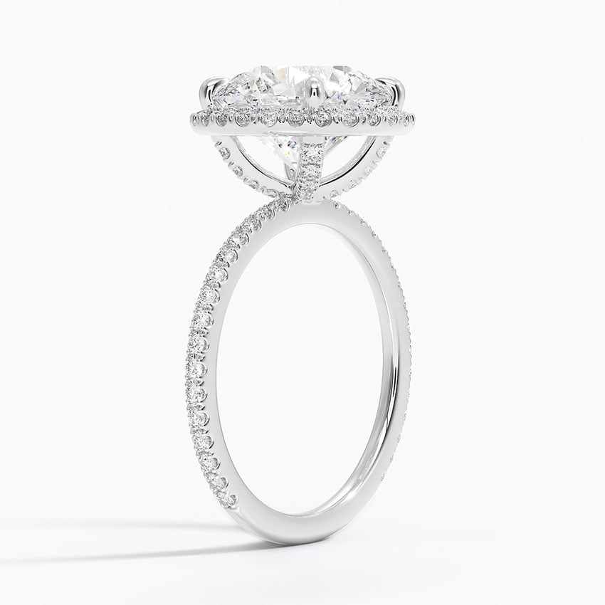 Palawan Diamond Ring - White Gold - 4 ct - Side 1