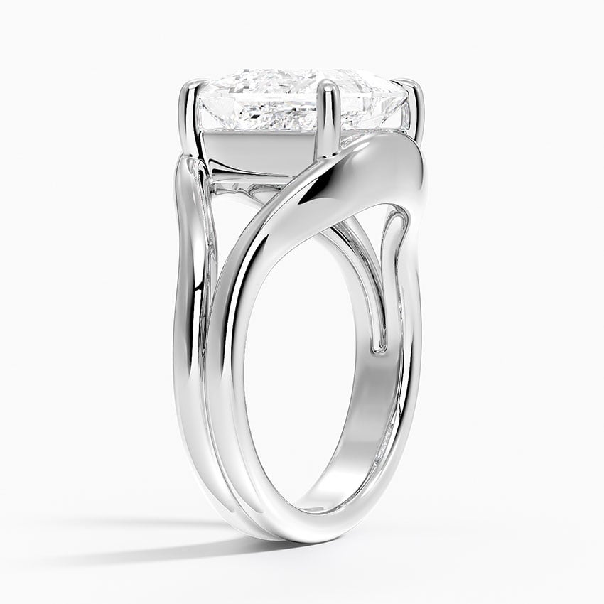 Mauritius Diamond Ring - White Gold - 4 ct - Side 1
