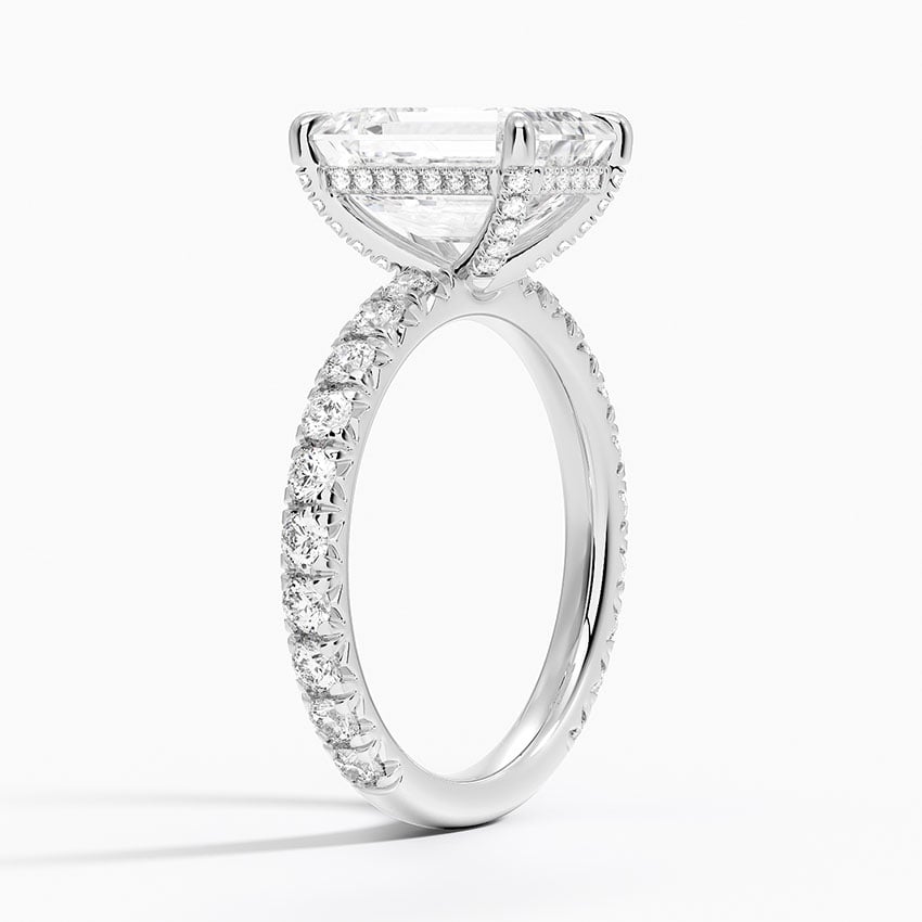 Milford Diamond Ring - White Gold - 3.5 ct - Side 1