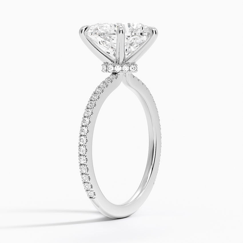 Verona Diamond Ring - White Gold - 5 ct - Side 1