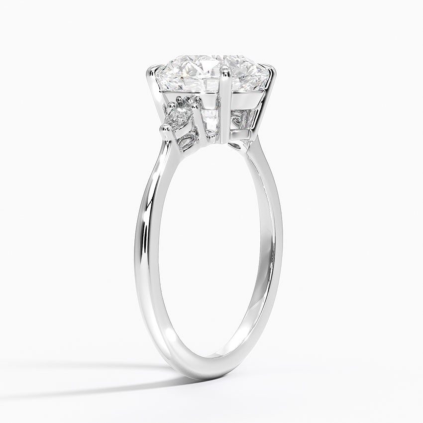 Byron Diamond Ring - White Gold - 2.5 ct - Side 1