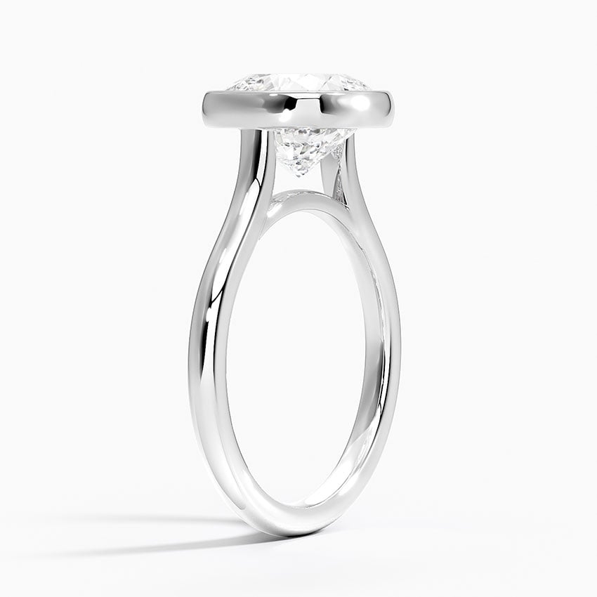 Cannes Diamond Ring - White Gold - 3 ct - Side 1