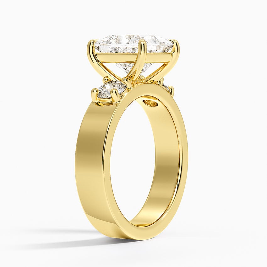 Tulum Diamond Ring - Yellow Gold - 2.5 ct - Side 1
