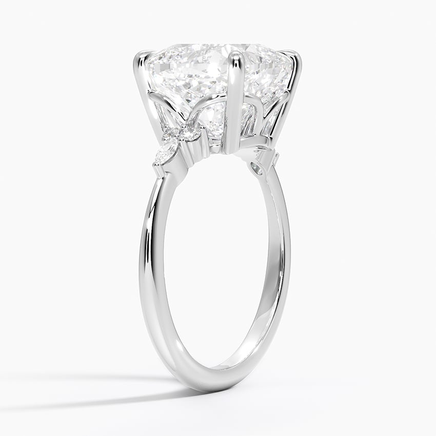 Cortina Diamond Ring - White Gold - 5 ct - Side 1