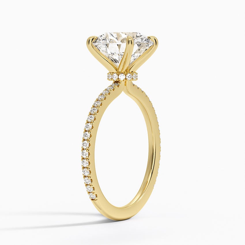 Ravello Diamond Ring - Yellow Gold - 3 ct - Side 1