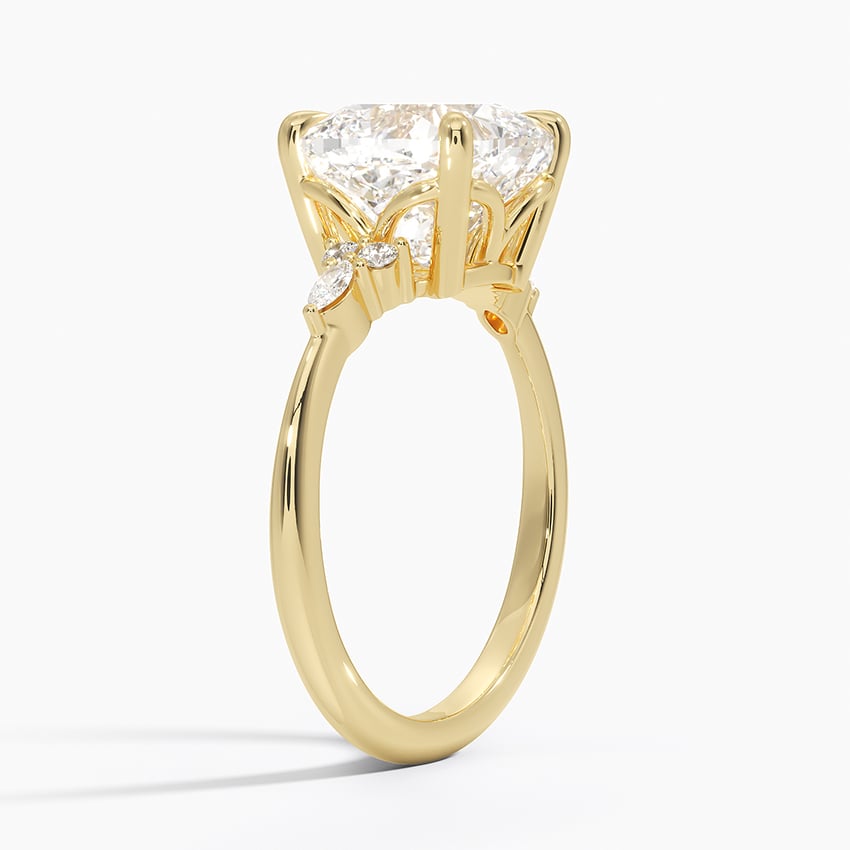 Cortina Diamond Ring - Yellow Gold - 4 ct - Side 1