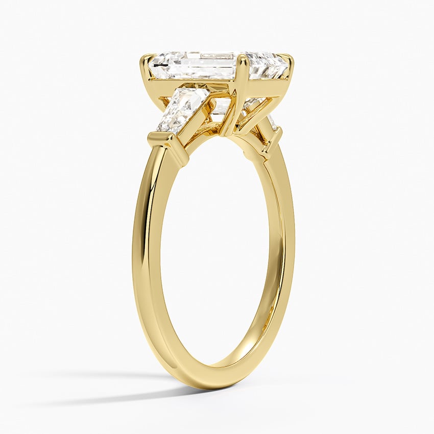 Como Diamond Ring - Yellow Gold - 2 ct - Side 1