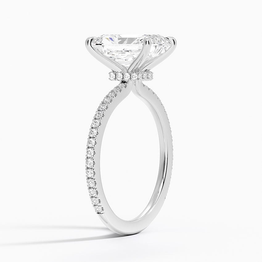 Bellagio Diamond Ring - White Gold - 2.5 ct - Side 1