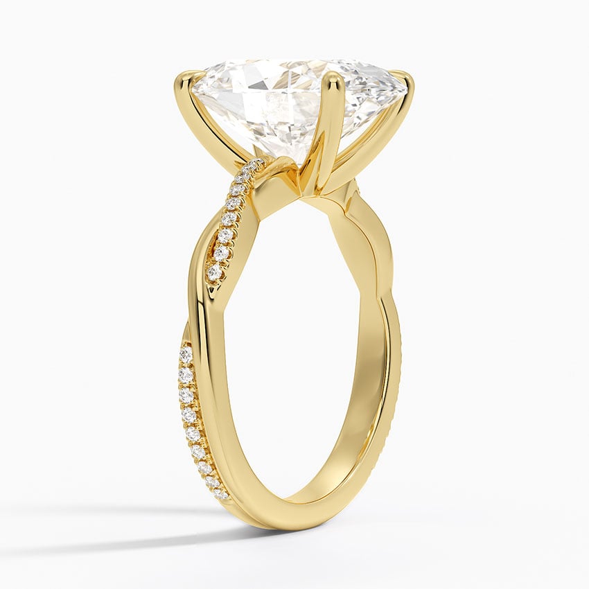 Sapporo Diamond Ring - Yellow Gold - 5 ct - Side 1