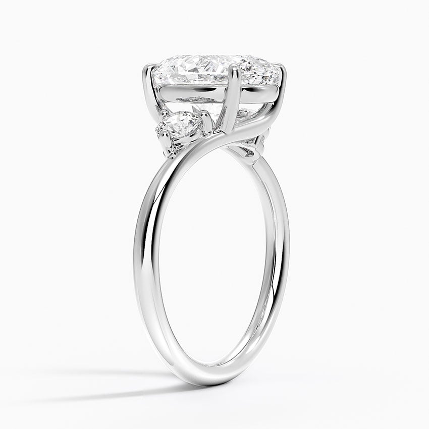Kauai Diamond Ring - White Gold - 2.5 ct - Side 1