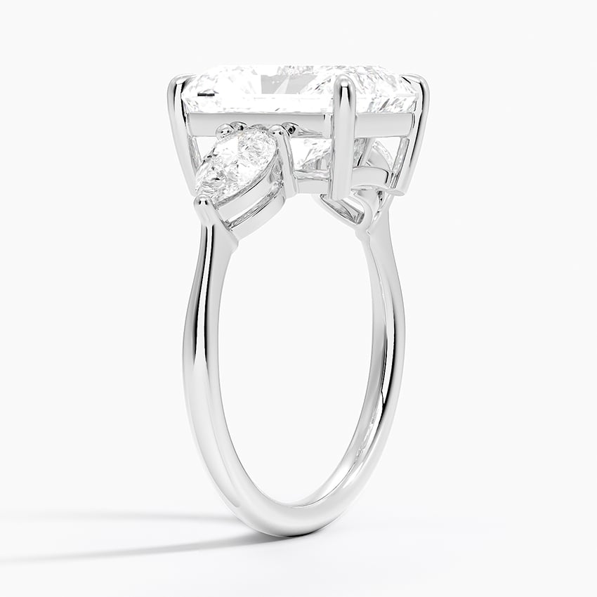 Zanzibar Diamond Ring - White Gold - 3.5 ct - Side 1