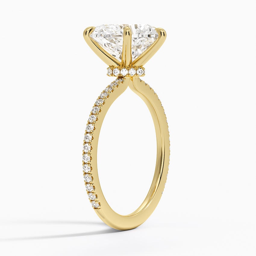 Verona Diamond Ring - Yellow Gold - 4 ct - Side 1