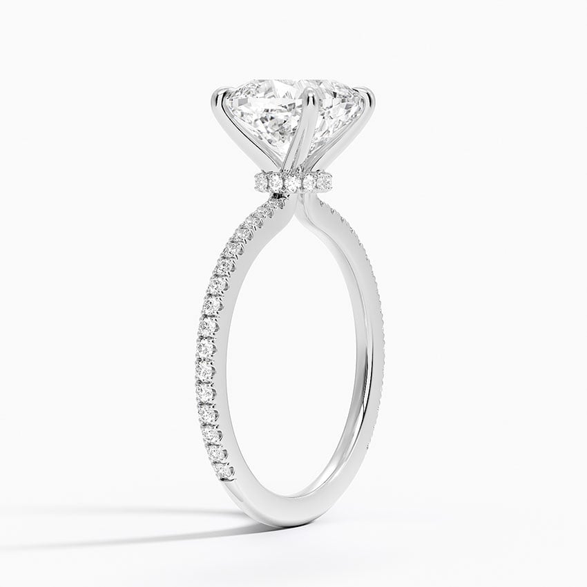 Monaco Diamond Ring - White Gold - 2.5 ct - Side 1