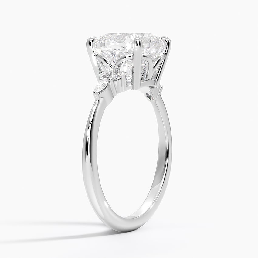 Cortina Diamond Ring - White Gold - 3 ct - Side 1