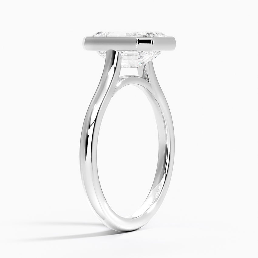 Big Sur Diamond Ring - White Gold - 2 ct - Side 1