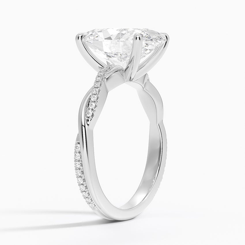 Sapporo Diamond Ring - White Gold - 3.5 ct - Side 1