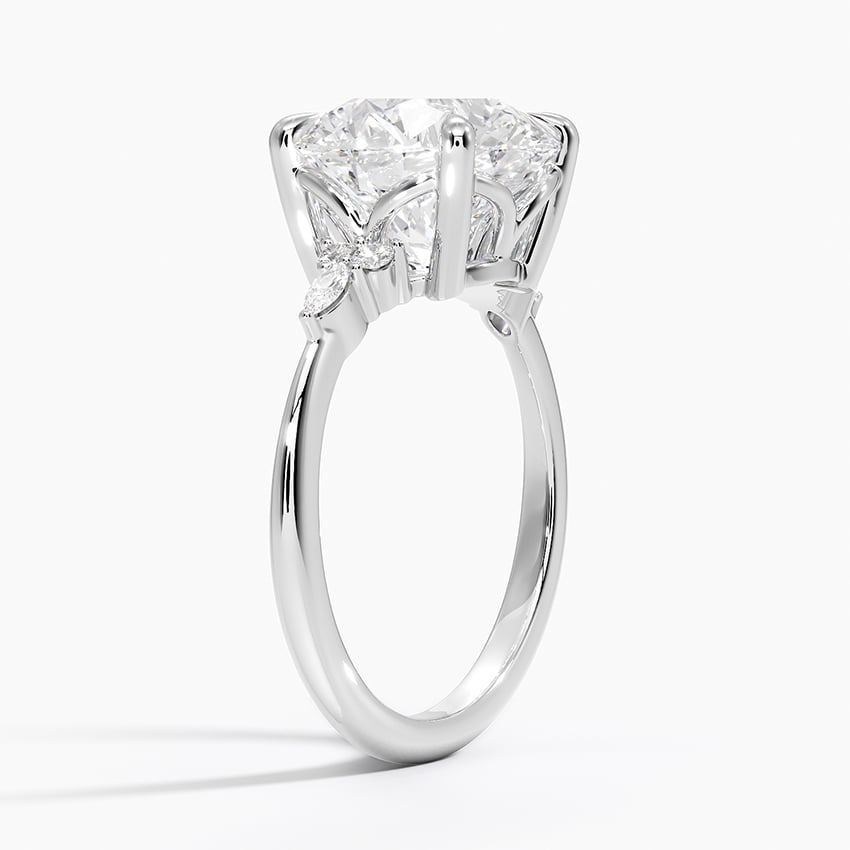 Sorrento Diamond Ring - White Gold - 3.5 ct - Side 1