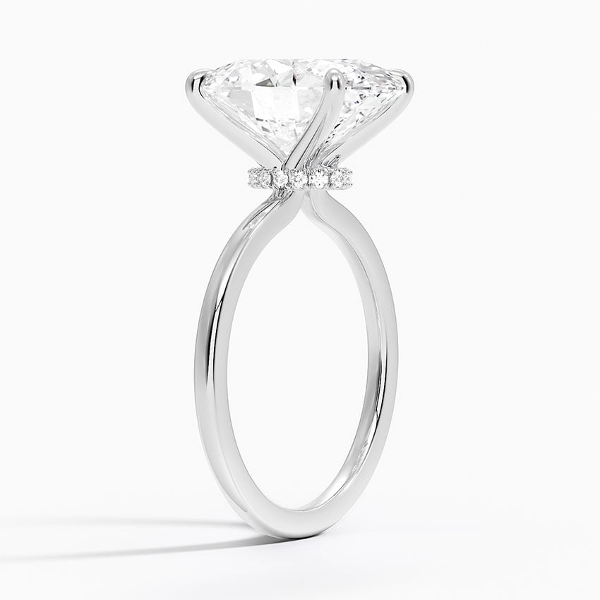 Jaipur Diamond Ring - White Gold - 5 ct - Side 1
