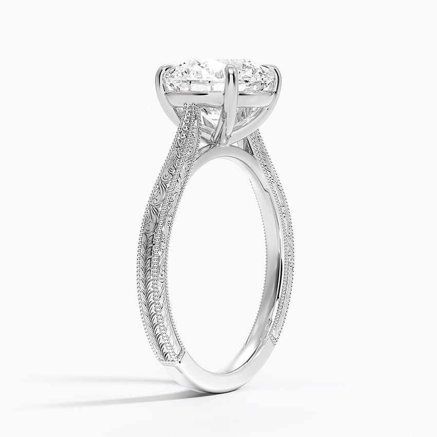 Okinawa Diamond Ring - White Gold - 2.5 ct - Side 1