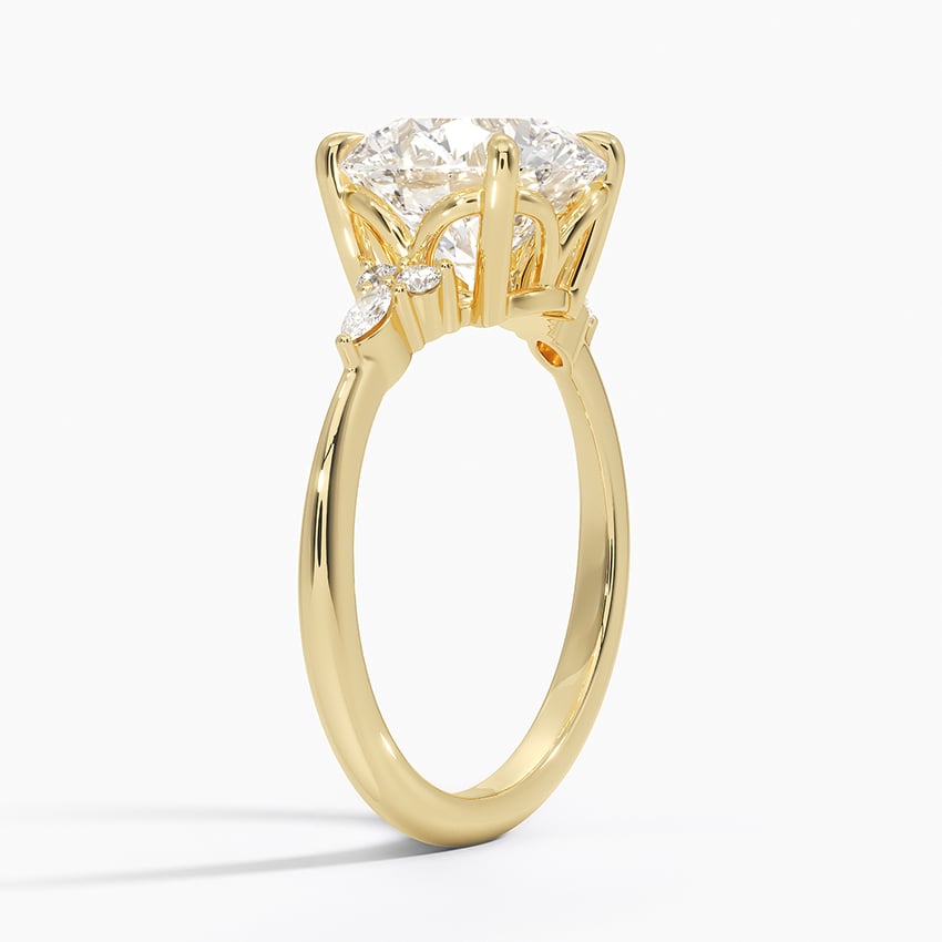 Sorrento Diamond Ring - Yellow Gold - 3 ct - Side 1