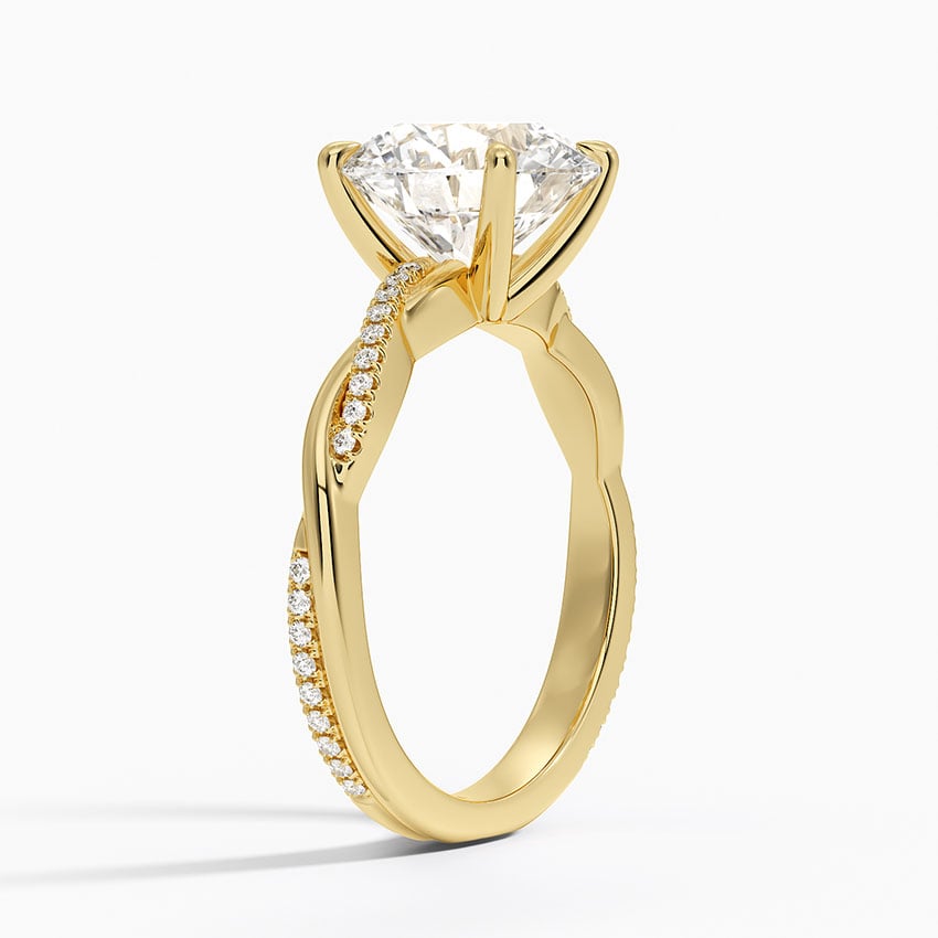 Nara Diamond Ring - Yellow Gold - 3 ct - Side 1