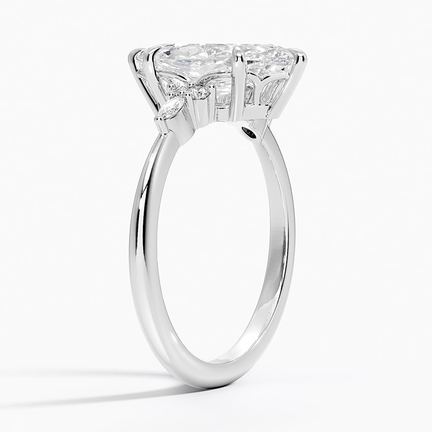 Tahoe Diamond Ring - White Gold - 2 ct - Side 1